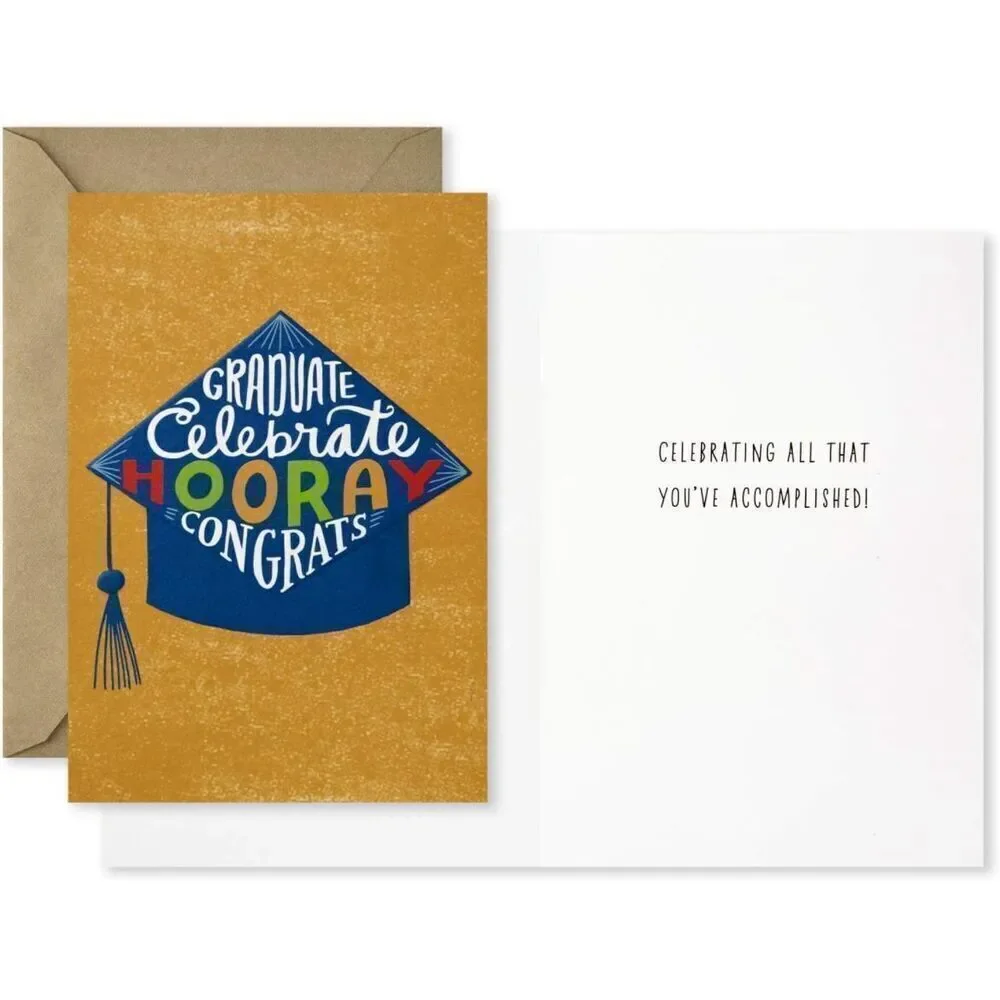 Hallmark Graduation Cards Assortment (12 Cards w/ Envelopes, 4 Designs) Congrats